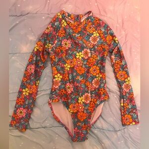Cat & Jack Colorful Floral Swimsuit